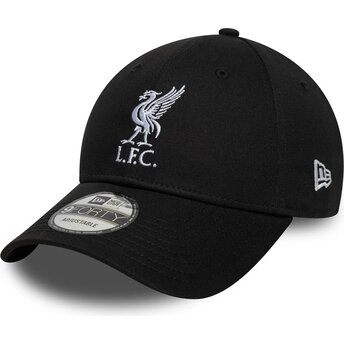 Шапка извита черна регулируем 9FORTY Core на Liverpool Football Club Premier League от New Era