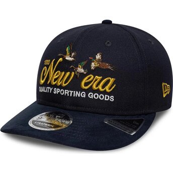 Шапка извита тъмносин регулируем 9FIFTY Retro Crown Suede от New Era