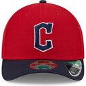 shapka-izvita-chervena-snapbek-9forty-m-crown-player-replica-na-cleveland-guardians-mlb-ot-new-era