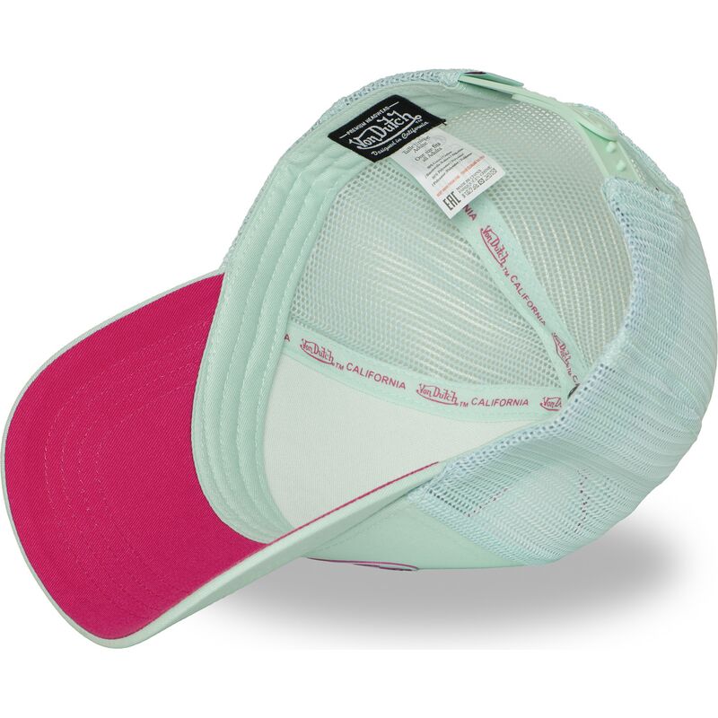 shapka-izvita-traker-zelena-snapbek-rosa-log21-ot-von-dutch