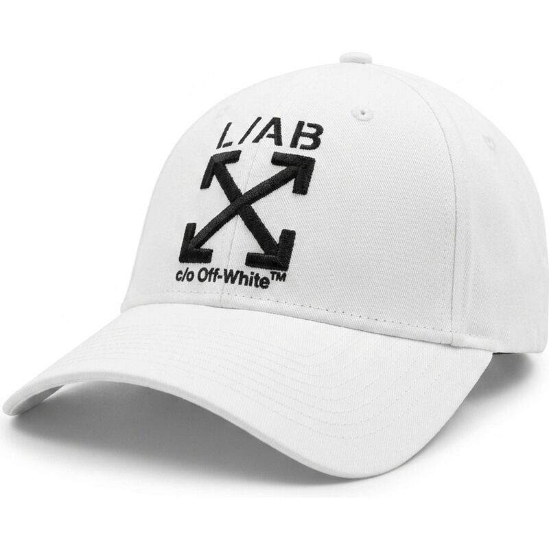 shapka-izvita-byala-reguliruem-clamp-arrows-twill-ot-l-ab-c-o-off-white shapka-izvita-byala-reguliruem-clamp-arrows-twill-ot-l-ab-c-o-off-white