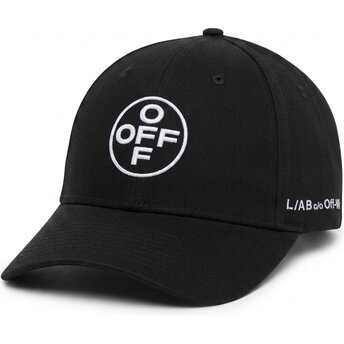 Шапка извита черна регулируем Off Embroidered Twill от L/AB c/o Off-White™