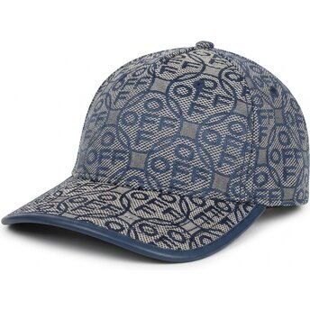 Шапка извита тъмносин регулируем Off Jacquard Canvas от L/AB c/o Off-White™