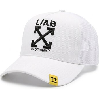 Шапка извита тракер бяла снапбек Clamp Arrows от L/AB c/o Off-White™