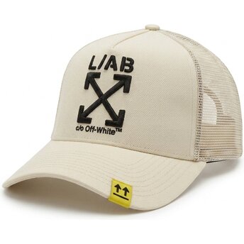 Шапка извита тракер бежов снапбек Clamp Arrows от L/AB c/o Off-White™