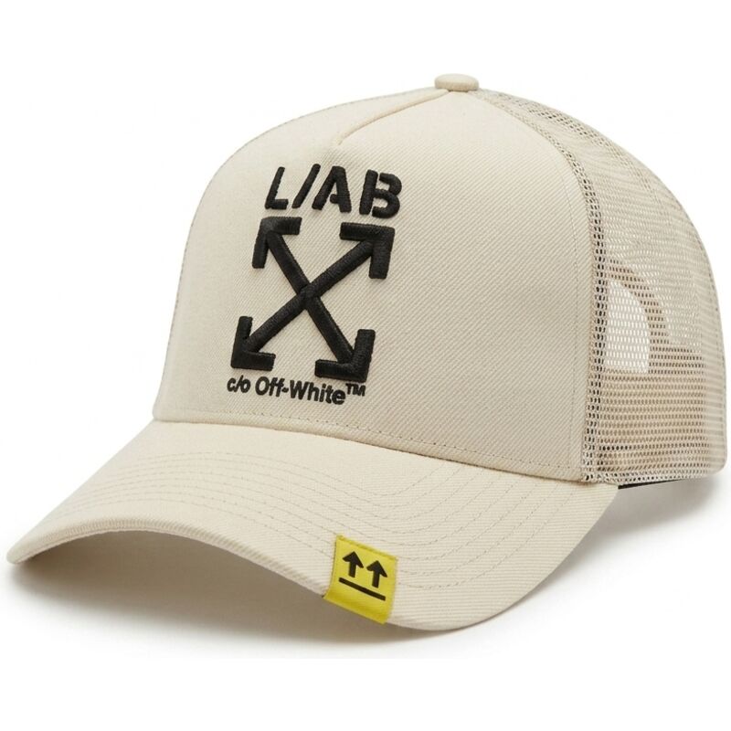 shapka-izvita-traker-bezhov-snapbek-clamp-arrows-ot-l-ab-c-o-off-white shapka-izvita-traker-bezhov-snapbek-clamp-arrows-ot-l-ab-c-o-off-white