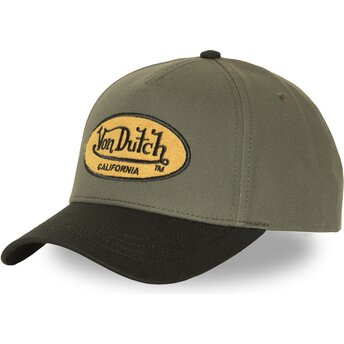 Шапка извита зелена снапбек TERRY FK от Von Dutch