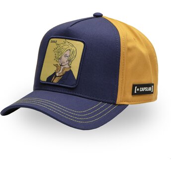 Шапка извита тъмносин снапбек OP5 SAN Vinsmoke Sanji One Piece от Capslab