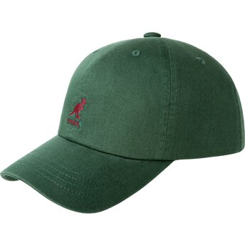 Шапка извита зелена регулируем Washed Baseball Algae от Kangol