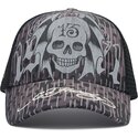 shapka-izvita-traker-cherna-snapbek-13-skull-ot-ed-hardy
