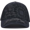 shapka-izvita-cherna-snapbek-spiderweb-ot-ed-hardy