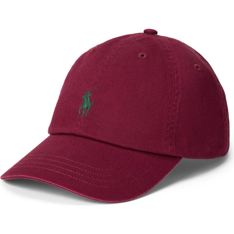 shapka-izvita-chervena-reguliruem-cotton-chino-classic-sport-ot-polo-ralph-lauren