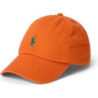 Шапка извита оранжев регулируем Cotton Chino Classic Sport от Polo Ralph Lauren