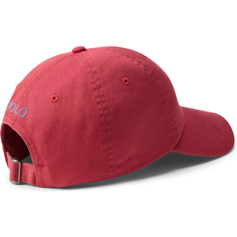 shapka-izvita-chervena-reguliruem-cotton-chino-classic-sport-ot-polo-ralph-lauren