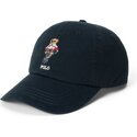 shapka-izvita-cherna-reguliruem-woven-bear-ot-polo-ralph-lauren