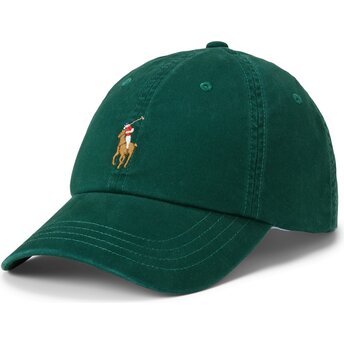 Шапка извита зелена регулируем Classic Sport College Green от Polo Ralph Lauren