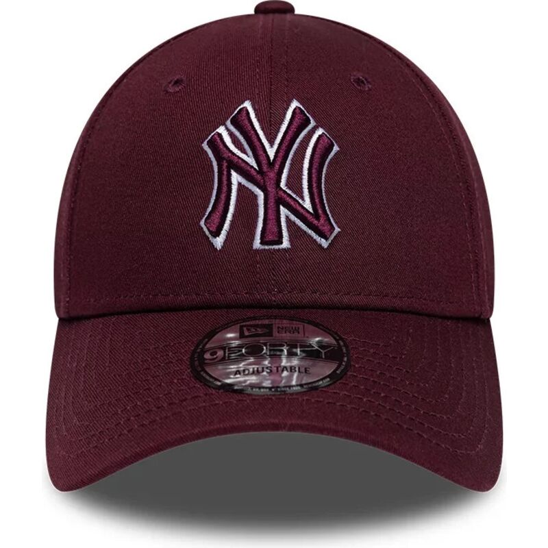 shapka-izvita-chervena-reguliruem-9forty-team-outline-na-new-york-yankees-mlb-ot-new-era