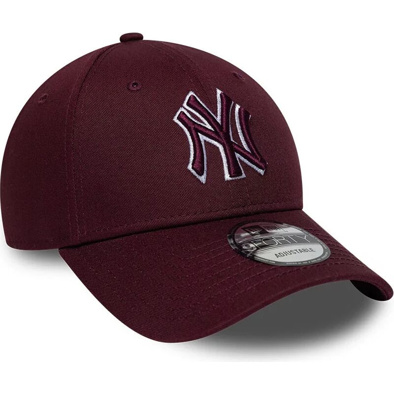 shapka-izvita-chervena-reguliruem-9forty-team-outline-na-new-york-yankees-mlb-ot-new-era