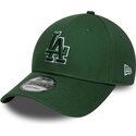 shapka-izvita-zelena-reguliruem-9forty-team-outline-na-los-angeles-dodgers-mlb-ot-new-era