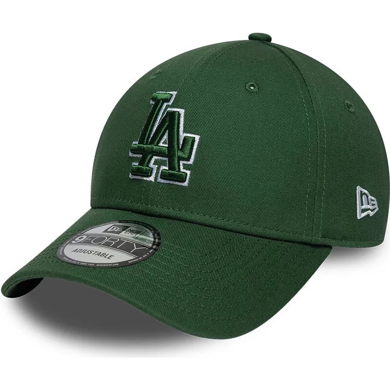 shapka-izvita-zelena-reguliruem-9forty-team-outline-na-los-angeles-dodgers-mlb-ot-new-era