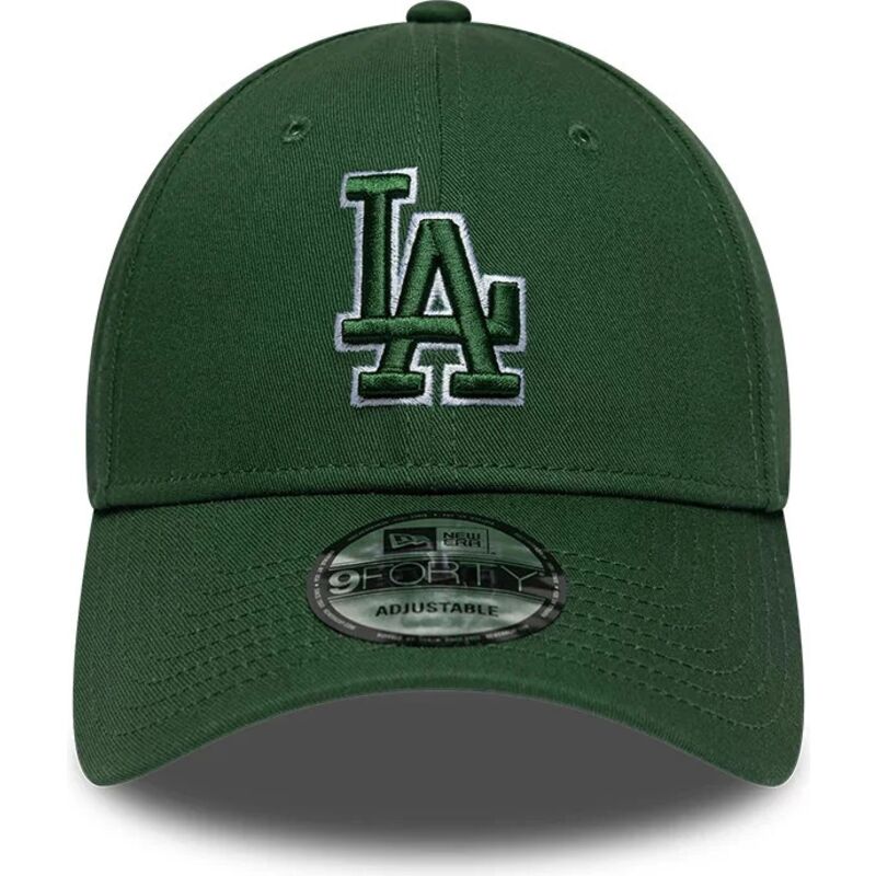 shapka-izvita-zelena-reguliruem-9forty-team-outline-na-los-angeles-dodgers-mlb-ot-new-era