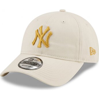 Шапка извита бежов регулируем dorado 9TWENTY League Essential на New York Yankees MLB от New Era