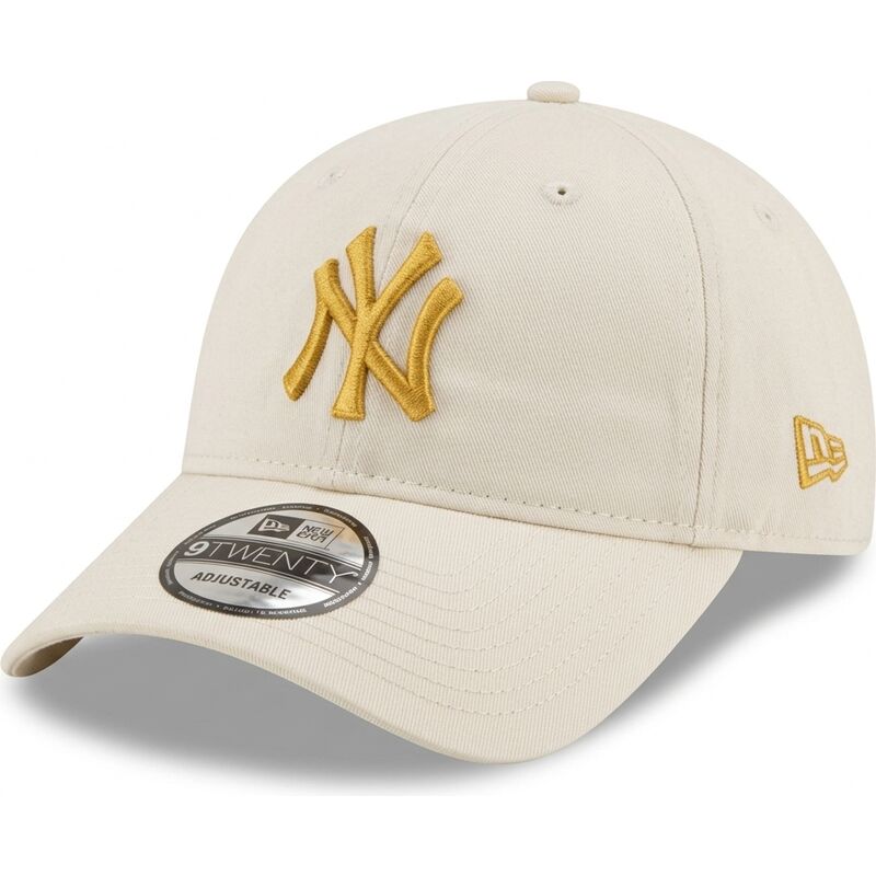 shapka-izvita-bezhov-reguliruem-dorado-9twenty-league-essential-na-new-york-yankees-mlb-ot-new-era