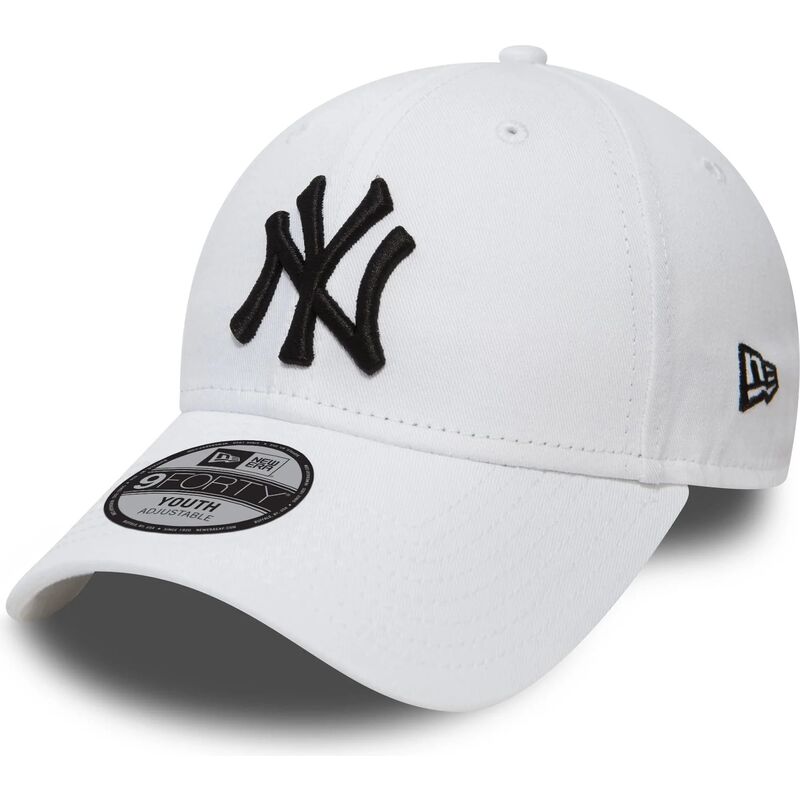 shapka-izvita-byala-reguliruem-za-deca-9forty-league-essential-na-new-york-yankees-mlb-ot-new-era