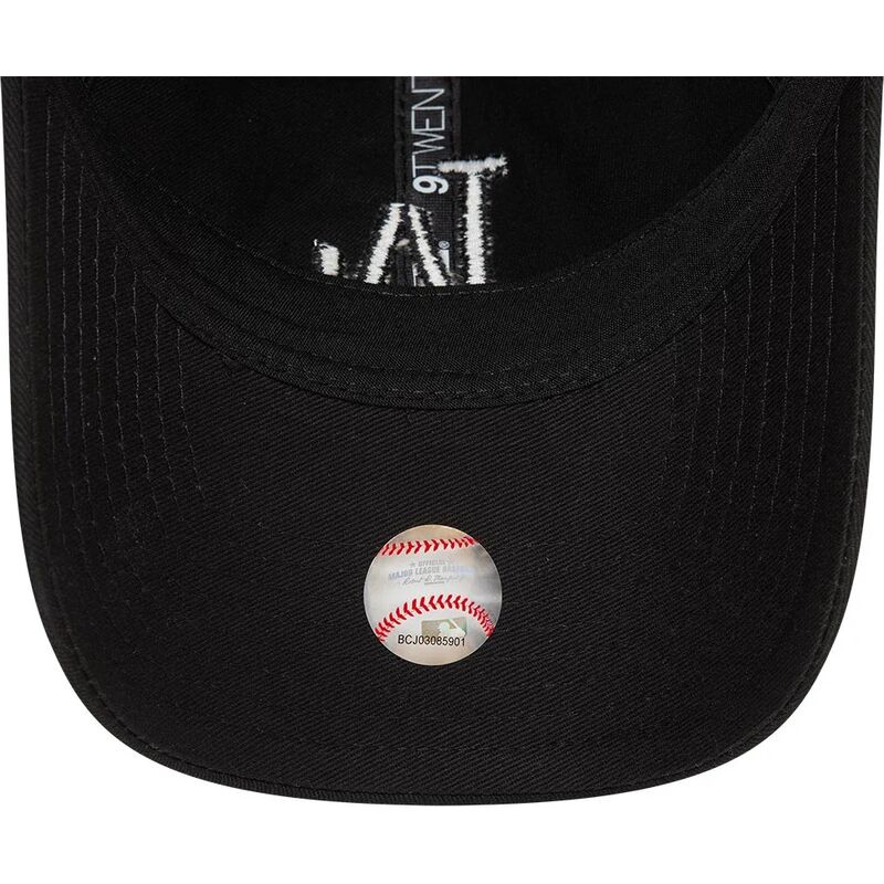 shapka-izvita-cherna-reguliruem-9twenty-league-essential-na-los-angeles-dodgers-mlb-ot-new-era
