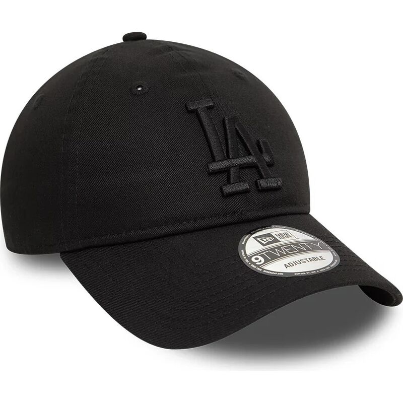 shapka-izvita-cherna-reguliruem-9twenty-league-essential-na-los-angeles-dodgers-mlb-ot-new-era