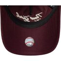 shapka-izvita-chervena-reguliruem-9twenty-a-frame-cord-script-na-new-york-yankees-mlb-ot-new-era