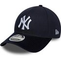 shapka-izvita-tmnosin-snapbek-9forty-m-crown-cord-visor-na-new-york-yankees-mlb-ot-new-era