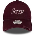 shapka-izvita-chervena-reguliruem-9twenty-slogan-sorry-i-m-late-ot-new-era