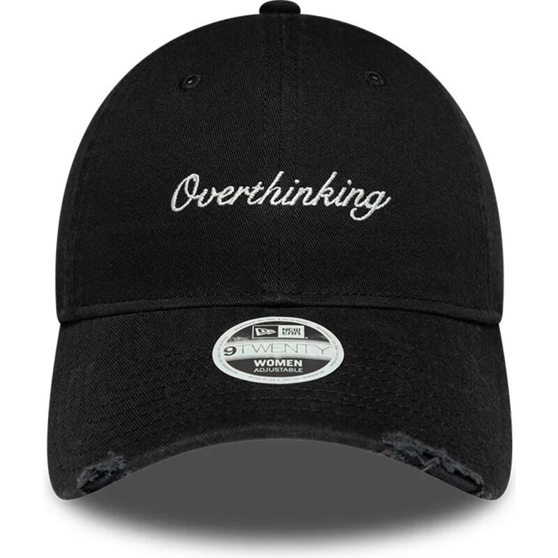 shapka-izvita-cherna-reguliruem-9twenty-slogan-overthinking-ot-new-era