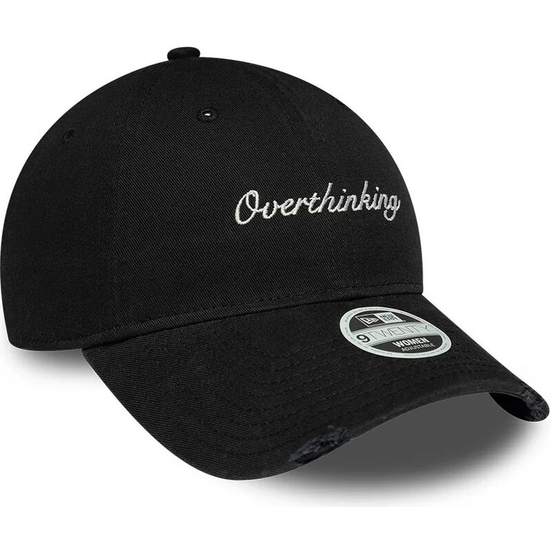 shapka-izvita-cherna-reguliruem-9twenty-slogan-overthinking-ot-new-era