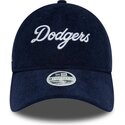 shapka-izvita-tmnosin-reguliruem-9twenty-cord-script-na-los-angeles-dodgers-mlb-ot-new-era