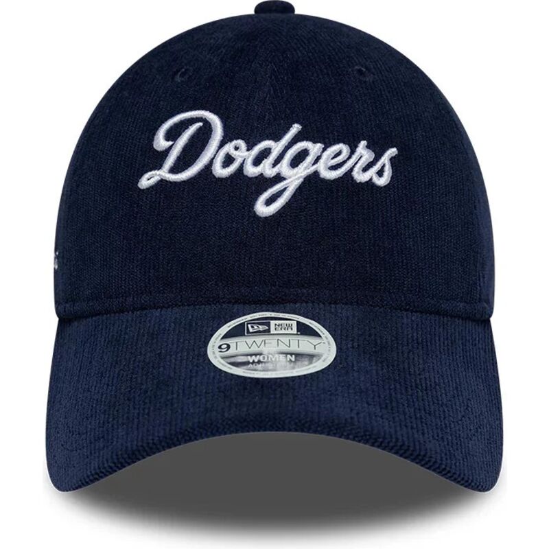 shapka-izvita-tmnosin-reguliruem-9twenty-cord-script-na-los-angeles-dodgers-mlb-ot-new-era