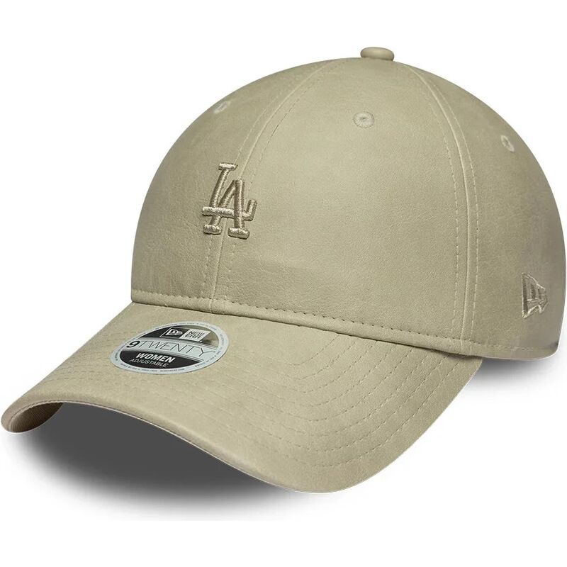 shapka-izvita-bezhov-reguliruem-9twenty-washed-pu-na-los-angeles-dodgers-mlb-ot-new-era