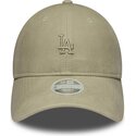 shapka-izvita-bezhov-reguliruem-9twenty-washed-pu-na-los-angeles-dodgers-mlb-ot-new-era