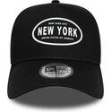 shapka-izvita-cherna-snapbek-9forty-e-frame-rubber-na-new-york-ot-new-era