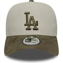 shapka-izvita-zelena-snapbek-9forty-e-frame-suede-visor-na-los-angeles-dodgers-mlb-ot-new-era