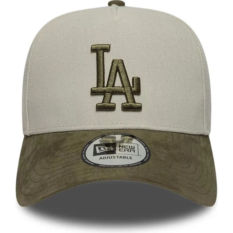 shapka-izvita-zelena-snapbek-9forty-e-frame-suede-visor-na-los-angeles-dodgers-mlb-ot-new-era