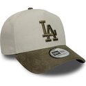 shapka-izvita-zelena-snapbek-9forty-e-frame-suede-visor-na-los-angeles-dodgers-mlb-ot-new-era