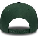 shapka-izvita-zelena-snapbek-9forty-e-frame-suede-visor-na-new-york-yankees-mlb-ot-new-era