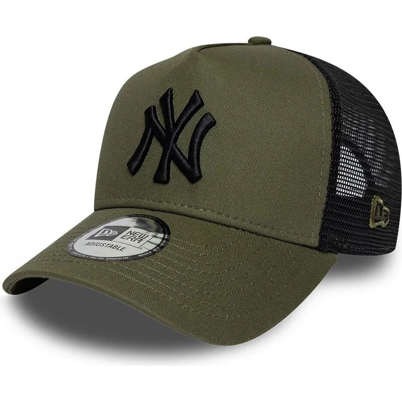 shapka-izvita-traker-zelena-snapbek-a-frame-league-essential-na-new-york-yankees-mlb-ot-new-era