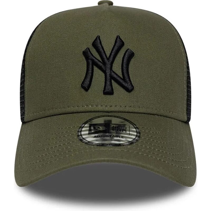 shapka-izvita-traker-zelena-snapbek-a-frame-league-essential-na-new-york-yankees-mlb-ot-new-era