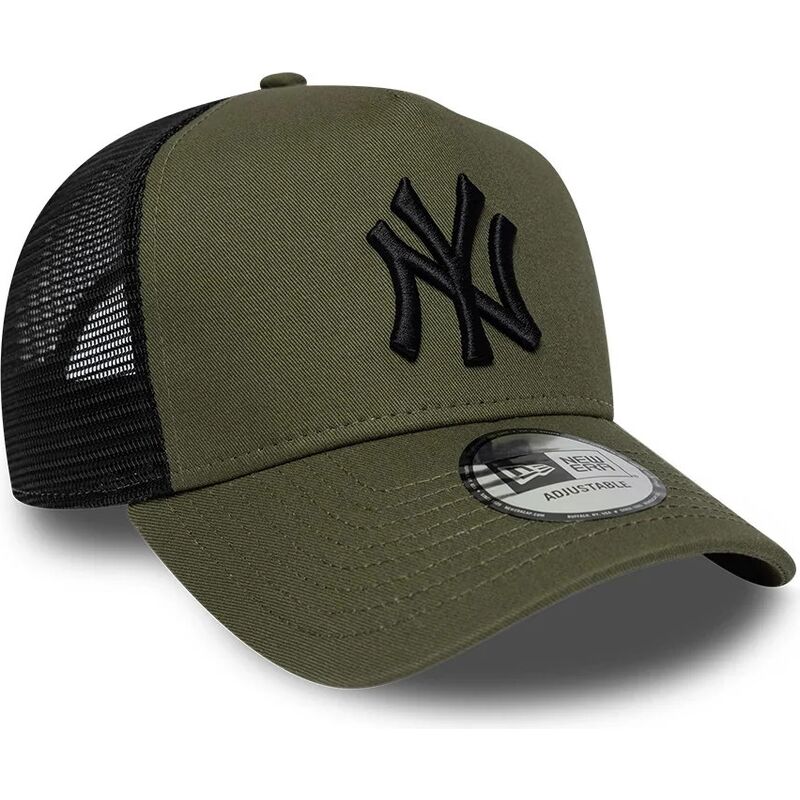 shapka-izvita-traker-zelena-snapbek-a-frame-league-essential-na-new-york-yankees-mlb-ot-new-era