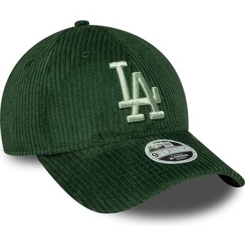 Шапка извита зелена снапбек 9FORTY M-Crown Chunky Cord на Los Angeles Dodgers MLB от New Era