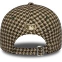 shapka-izvita-zelena-reguliruem-9forty-m-crown-houndstooth-na-los-angeles-dodgers-mlb-ot-new-era
