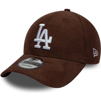 Шапка извита кафяв снапбек 9FORTY Entry Cord на Los Angeles Dodgers MLB от New Era